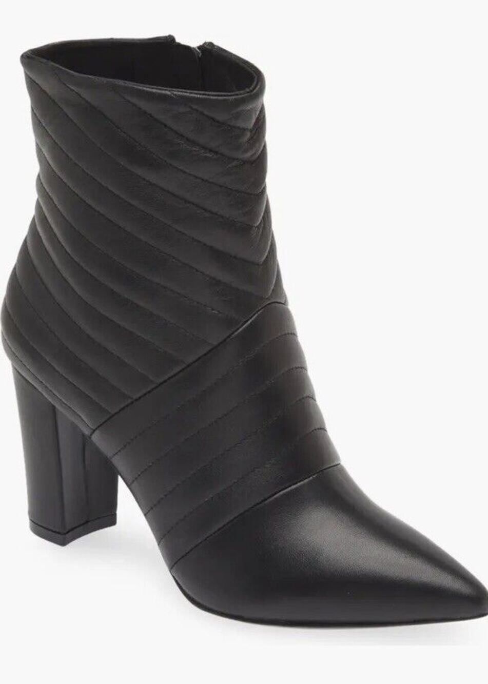 KOKO + PALENKI Astrology Quilted Pointed Toe Bootie (Women) Size 6 Retail $265